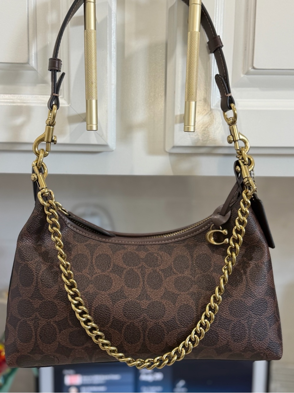 Juliet 25 Signature Shoulder Bag Brass/Maple.